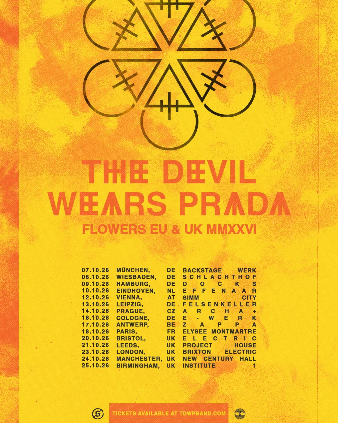 The Devil Wears Prada - European Tour 2026