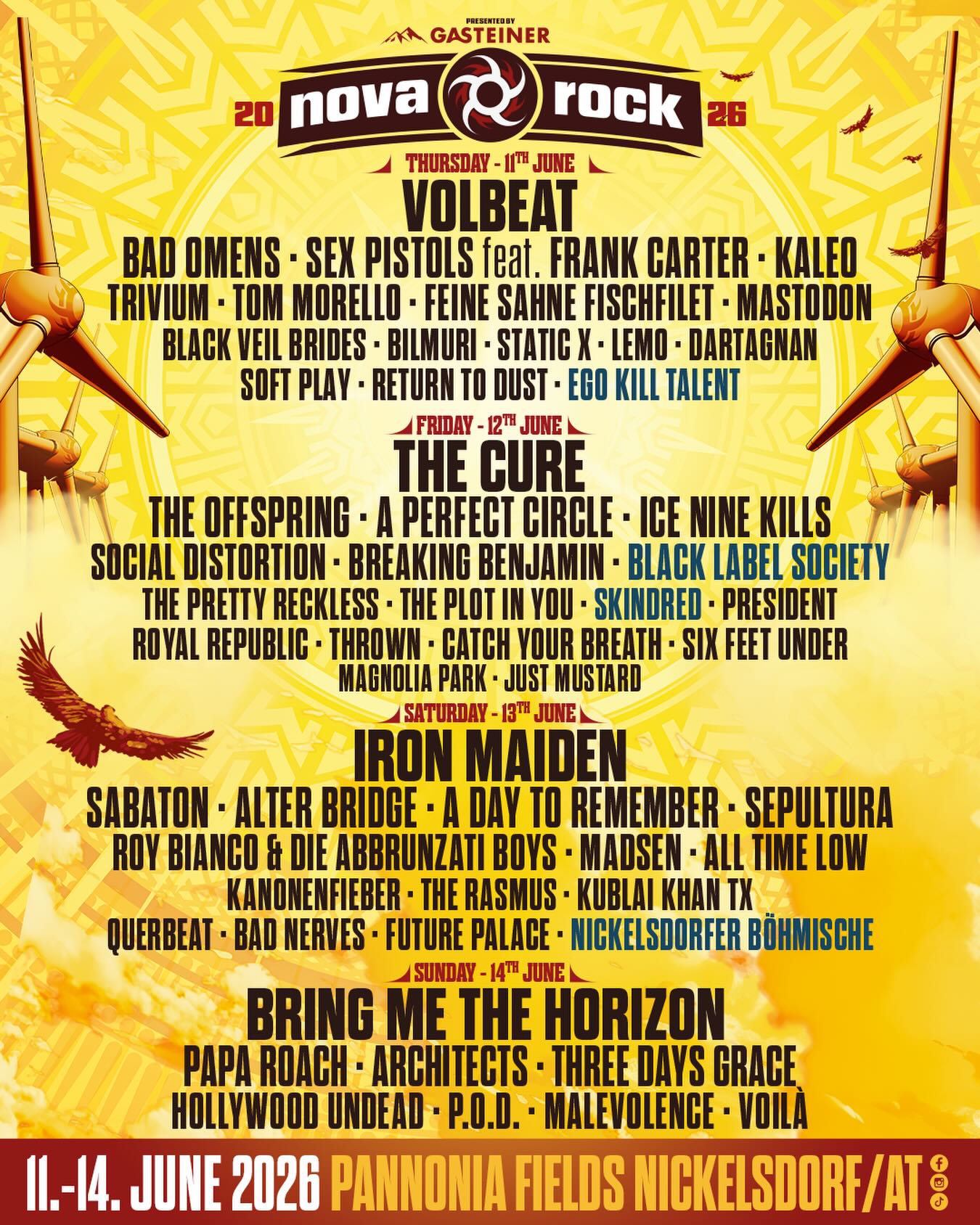 Nova Rock 2026 - Poster