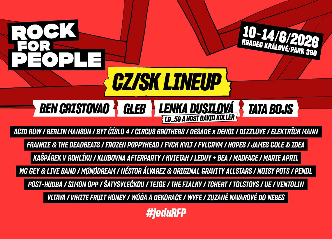 Rock For People 2026 - Czech and Slovak Line-up