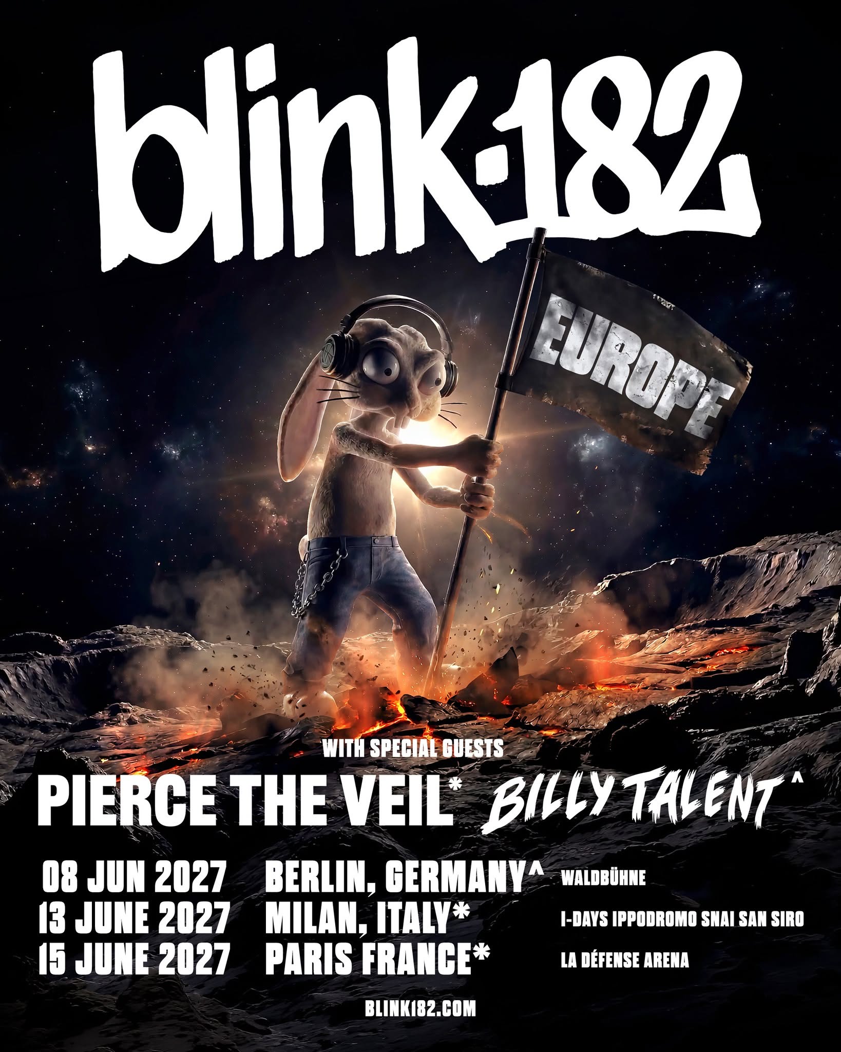Blink-182 zagra koncerty w Europei 2027